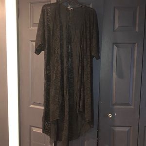 Express Black Lace Kimono Top